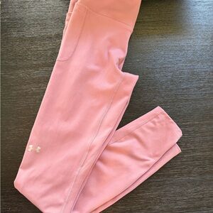 Under Armour Pink High Rise Pocket Women’s Performance Small Workout Yoga Pants